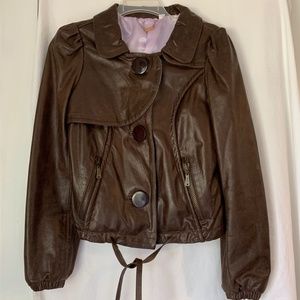 Doma Brown Leather Jacket